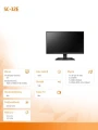 AG NEOVO Monitor wielkoformatowy 32 cale  SC-32E 300cd/m2 24/7 BNC czarny