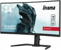 IIYAMA Monitor 34 cale G-MASTER GB3467WQSU-B5 VA,UWQHD,165HZ,HAS(15cm),1500R,4xUSB
