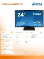 IIYAMA Monitor 23.8 cala T2452MSC-B1 10 PKT. POJ,IPS,HDMI,DP