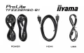 IIYAMA Monitor wielkoformatowy 21.5 cala TF2238MSC-B1 IPS,FHD,DP,HDMI,2x2W,2xUSB,600(cd/m2),  10pkt.7H,IP1X(Front),Pion/Poziom