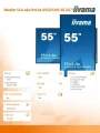 IIYAMA Monitor 54.6 cala ProLite LH5541UHS-B2 24/7 500cd 4K IPS