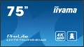 IIYAMA Monitor 75 cali LH7575UHS-B1AG, 24/7,IPS,ANDROID.11,4K,500cd/m2,WiFi,3xHDMI,DP,Daisy/Chain,2xUSB,2x10W,RJ45,iiSignage2,FailOver,SDM,4GB/32GB,me