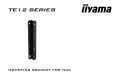 IIYAMA Monitor 85.6 cala ProLite TE8612MIS-B3AG,INFRARED,40pkt,VA,4K, 24/7, 7H, WiFi,VGA, HDMI, USB-c, Bluetooth,metal,8ms, vesa, głośniki 2 x 16W