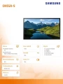 Samsung Monitor profesjonalny OH55A-S 55 cali Błyszczący 24h/7 3500(cd/m2) 1920 x 1080 (FHD) S7 Player (Tizen 5) 3 lata On-Site (LH55OHAOSGBXEN)