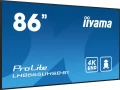 IIYAMA Monitor 86 cali LH8665UHSB-B1, 24/7, IPS, ANDROID 11, 4K, 800cd, iiSignage2, SDM, 2x HDMI, DP, 2x USB,2x 10W, RJ45, WiFi, 4/32GB, PION/POZIOM,
