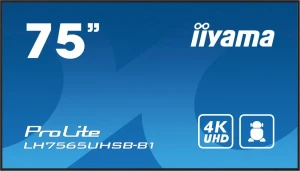 IIYAMA Monitor 75 cali LH7565UHSB-B1, 24/7, IPS, ANDROID 11, 4K, 800cd, iiSignage2, SDM, 2x HDMI, DP, 2x USB,2x 10W, RJ45, WiFi, 4/32GB, PION/POZIOM,