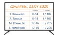 Przykładowy harmonogram pracy.